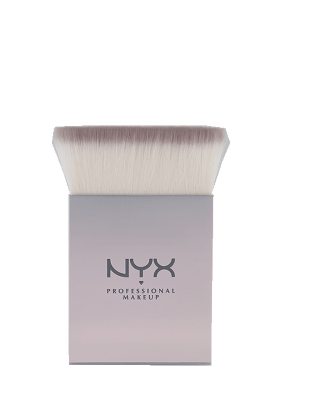 NYX Flat Top Kabuki Brush - Pale Pink & White Bristles